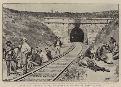 Trabajo aburrido pero útil, vigilando un túnel en Cape Colony de Henry Marriott Paget